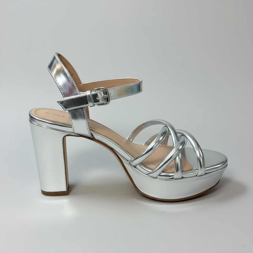 Cole Haan silver shoes, size 6.5, NEW IN BOX!