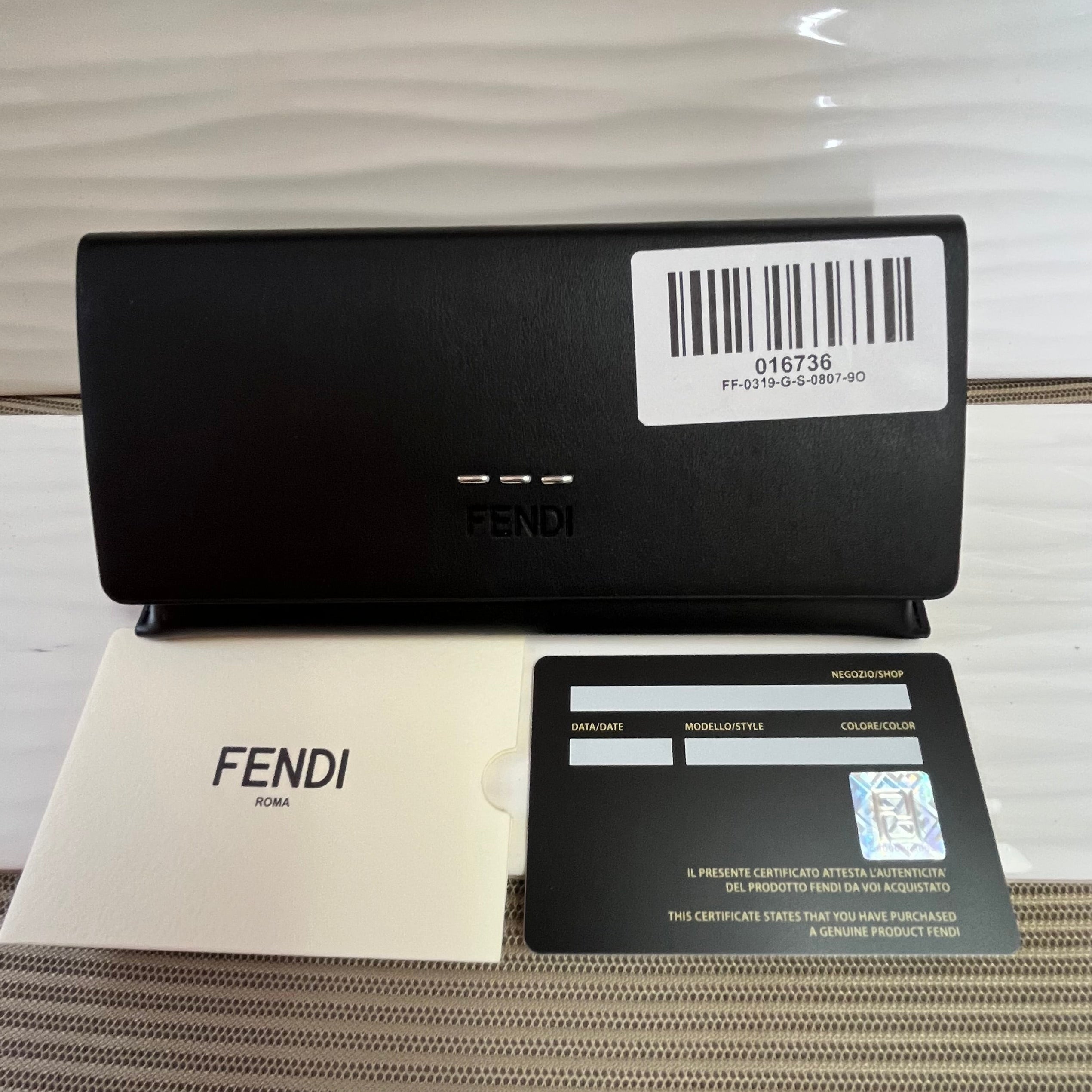 Fendi black and gray FF0319/G/S sunglasses, NEW IN BOX!