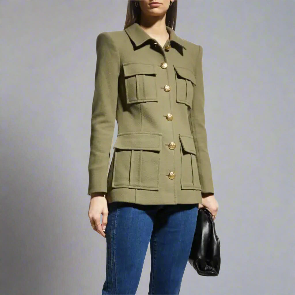 Veronica Beard olive Lambert Dickey jacket, size 0, NEW WITH TAGS!