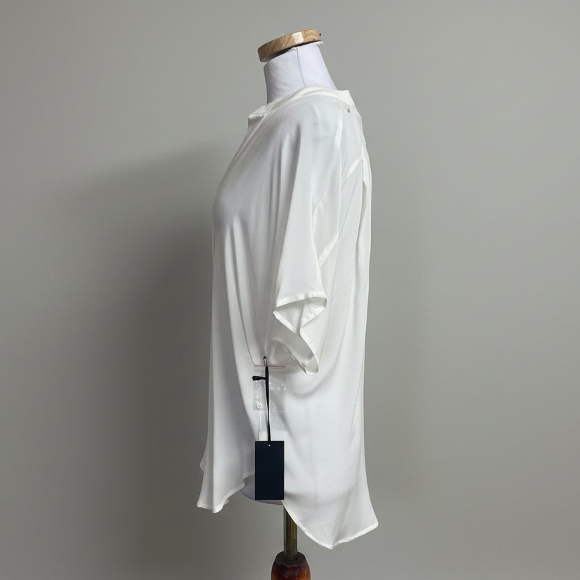 Kaii ivory silk blouse, size S, NEW WITH TAGS!