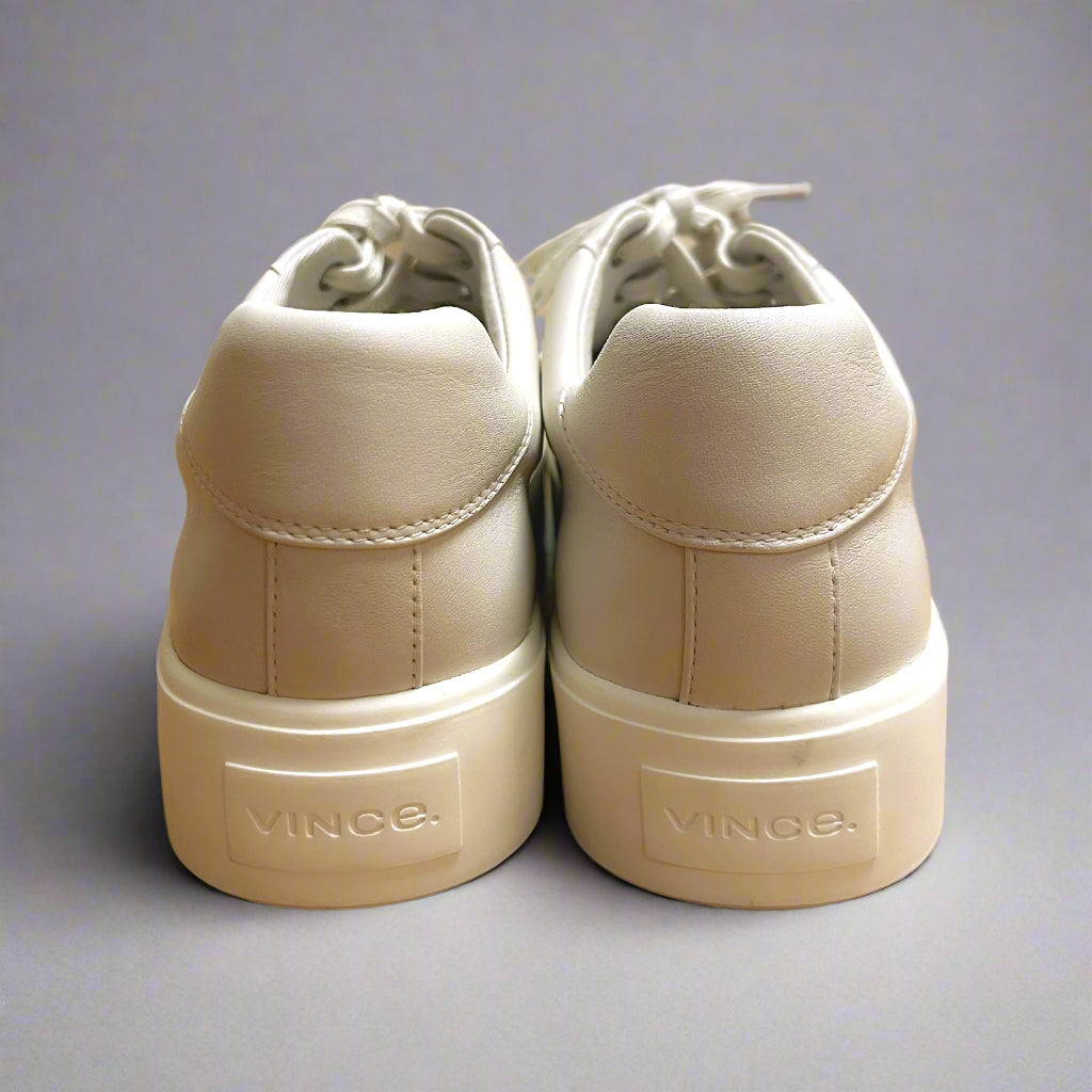 Vince off-white leather Benfield sneakers, size 9, LIKE NEW!