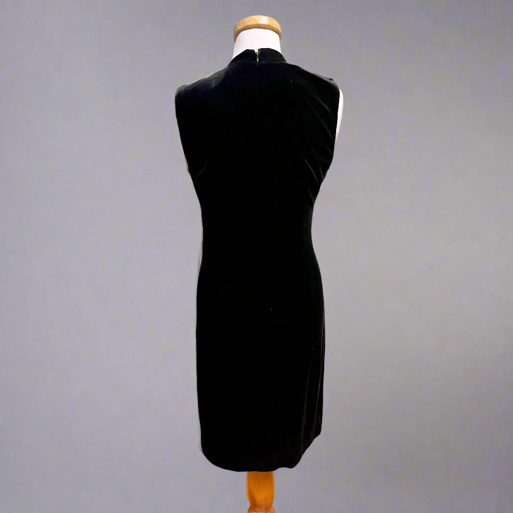 Elie Tahari black velvet dress, size 6