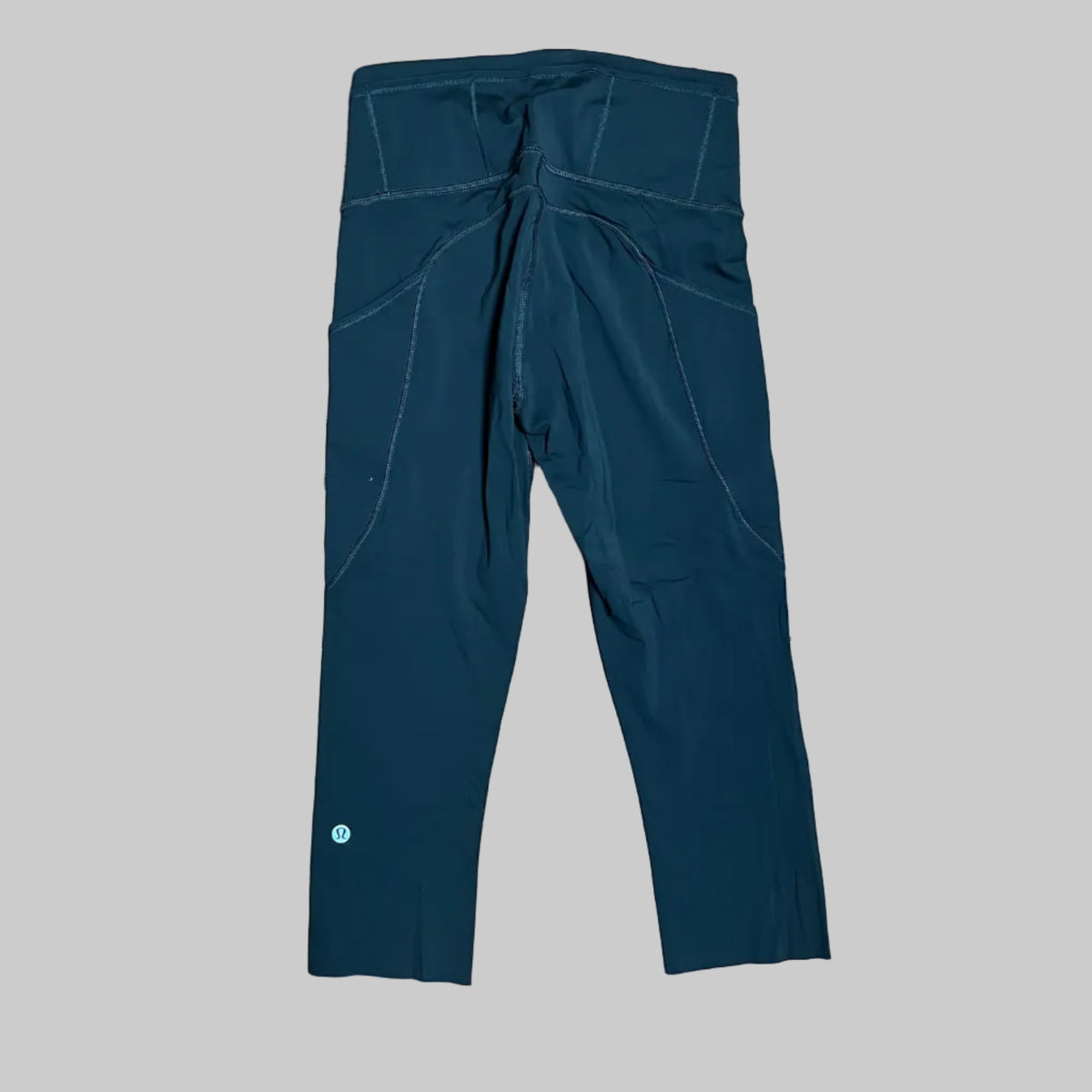 lululemon olive crop leggings, size 4