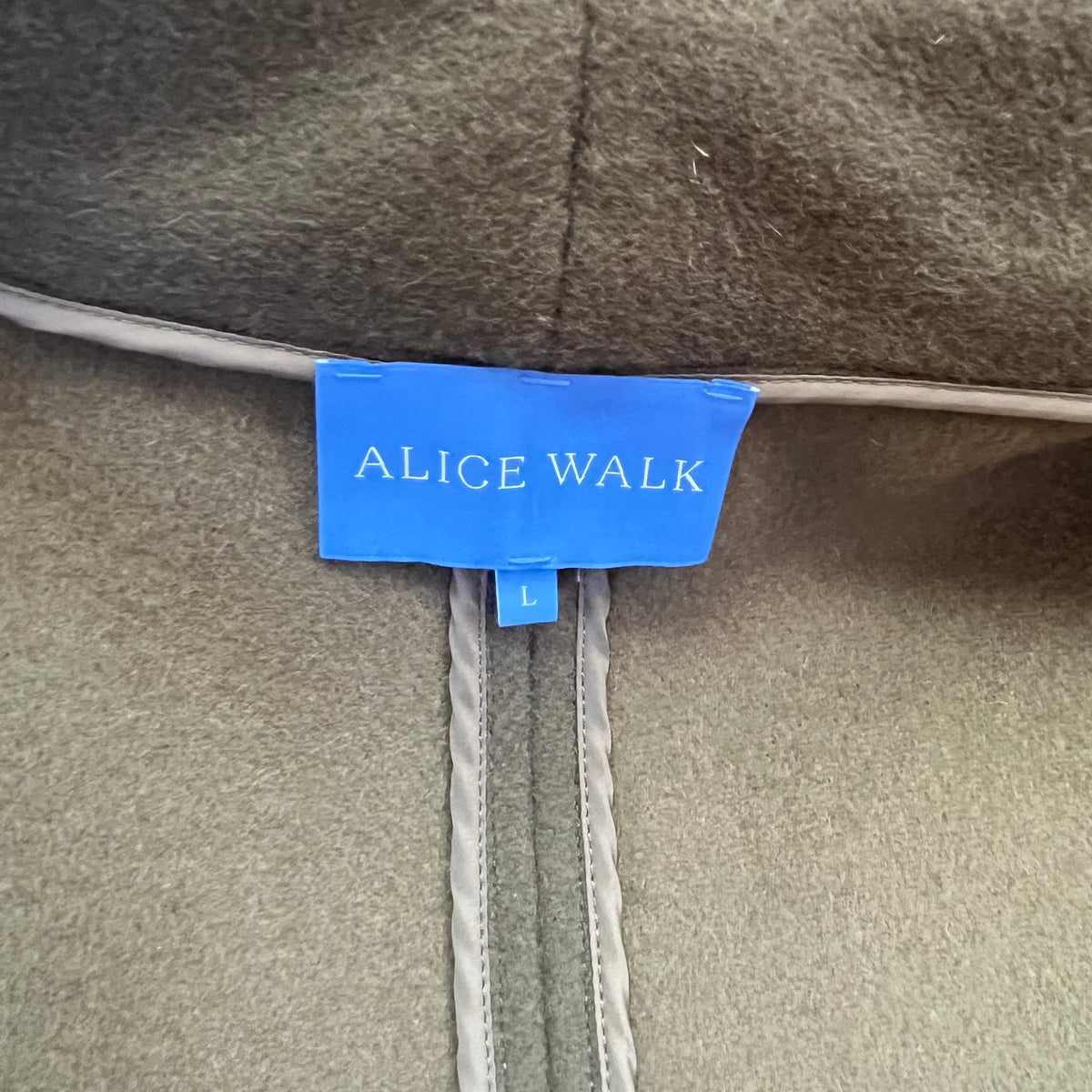 Alice Walk olive wool cape, size L