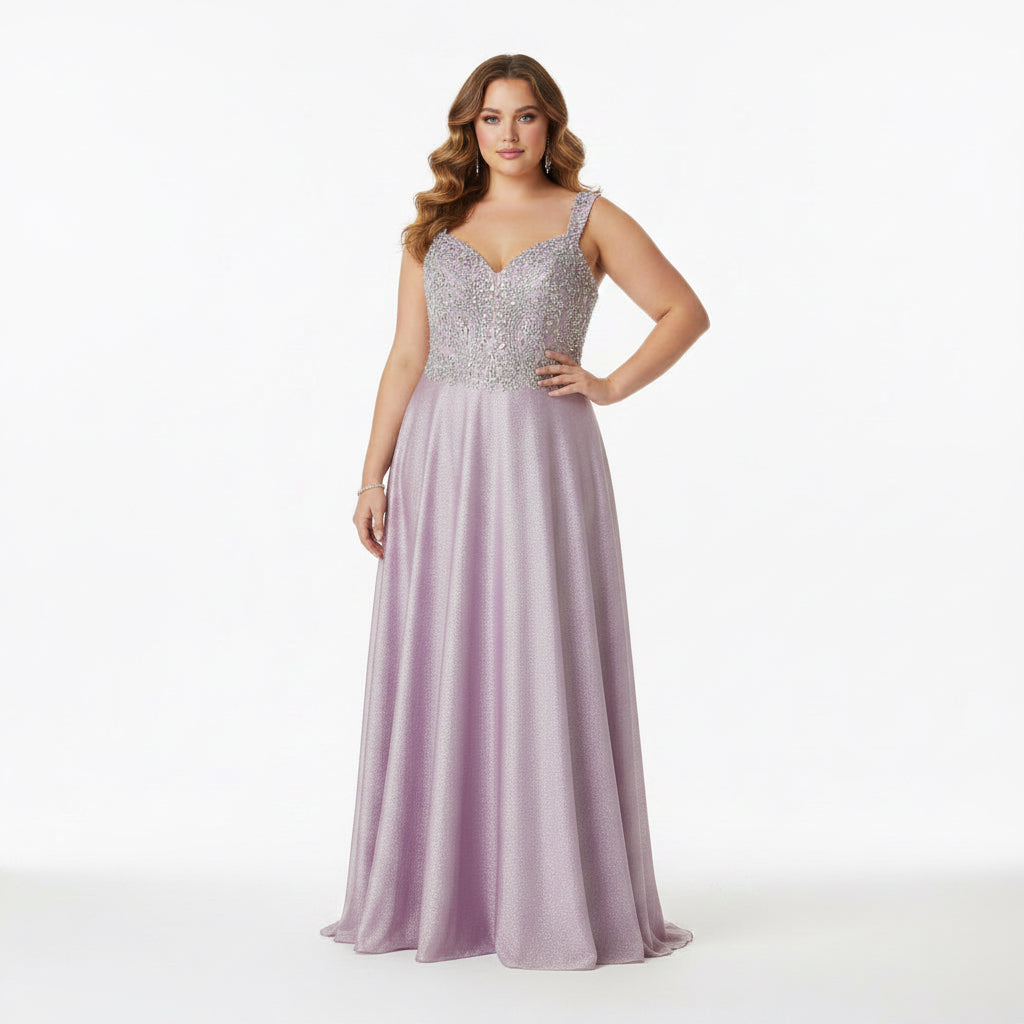 Rachel Allan blush pink dress, size 20