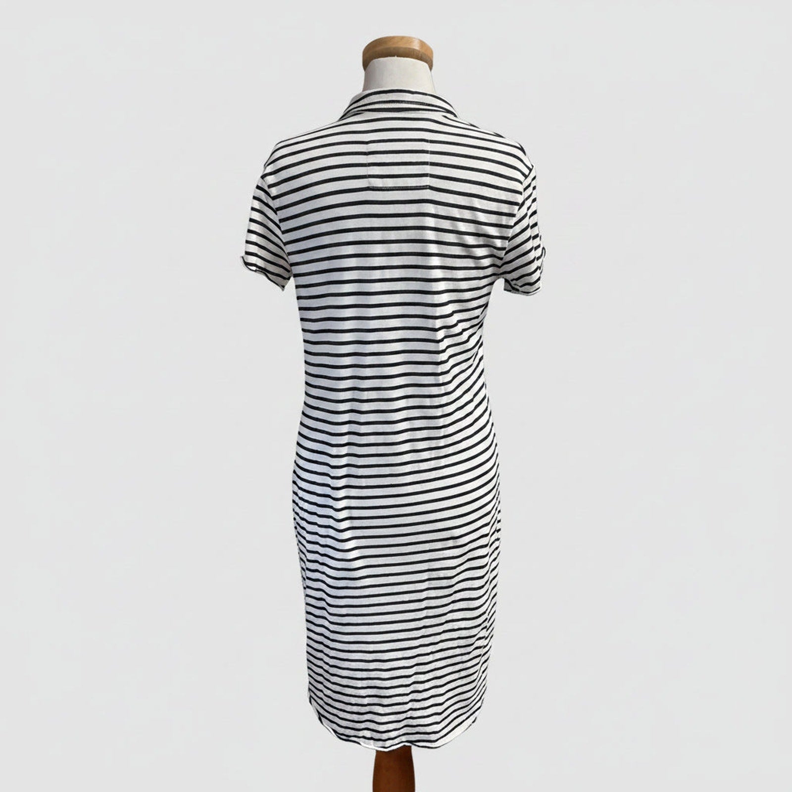 Frank & Eileen white and black stripe Lauren dress, size XS