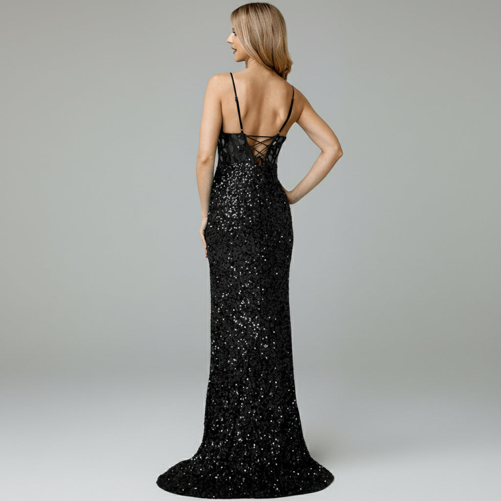 Amelia Couture red sequin and crystal dress, size 6, NEW WITH TAGS!