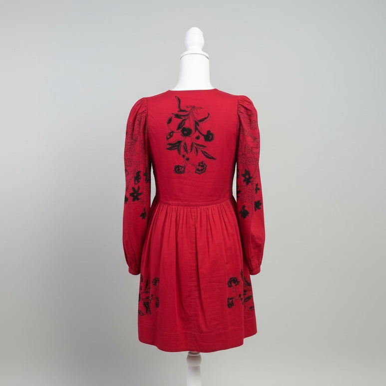 Alix of Bohemia red and black Winslow dress, size XS