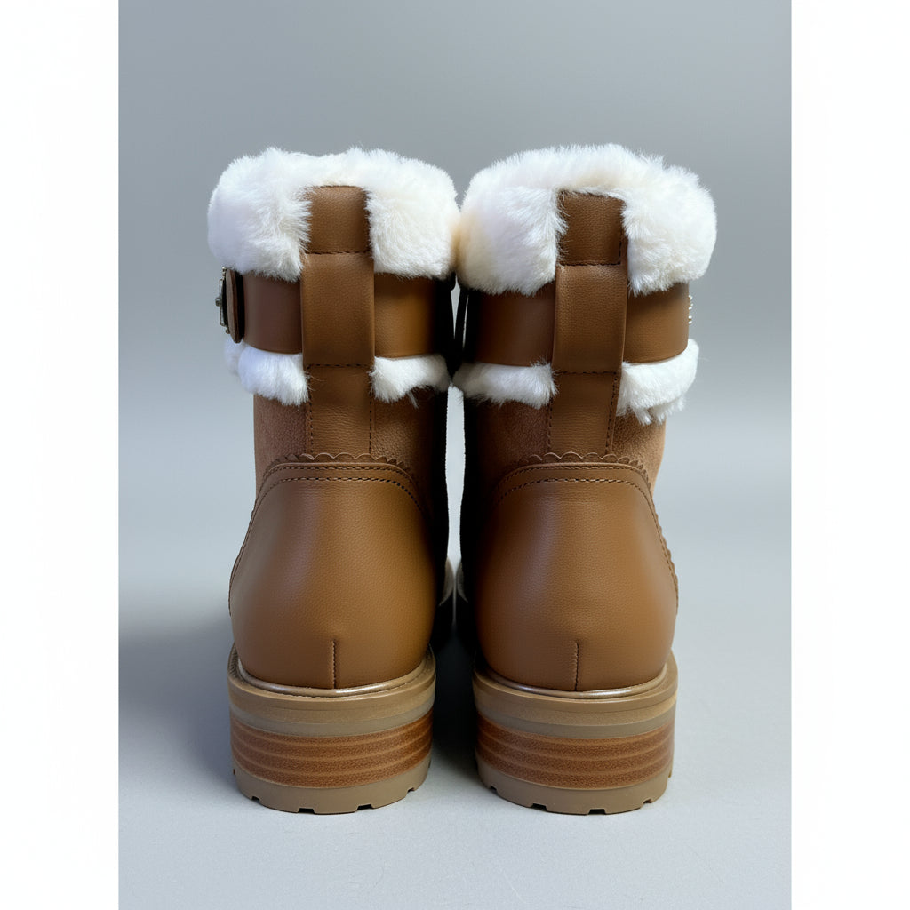 Kate Spade chestnut suede Bailee Winter boots, size 8.5, NEW IN BOX!
