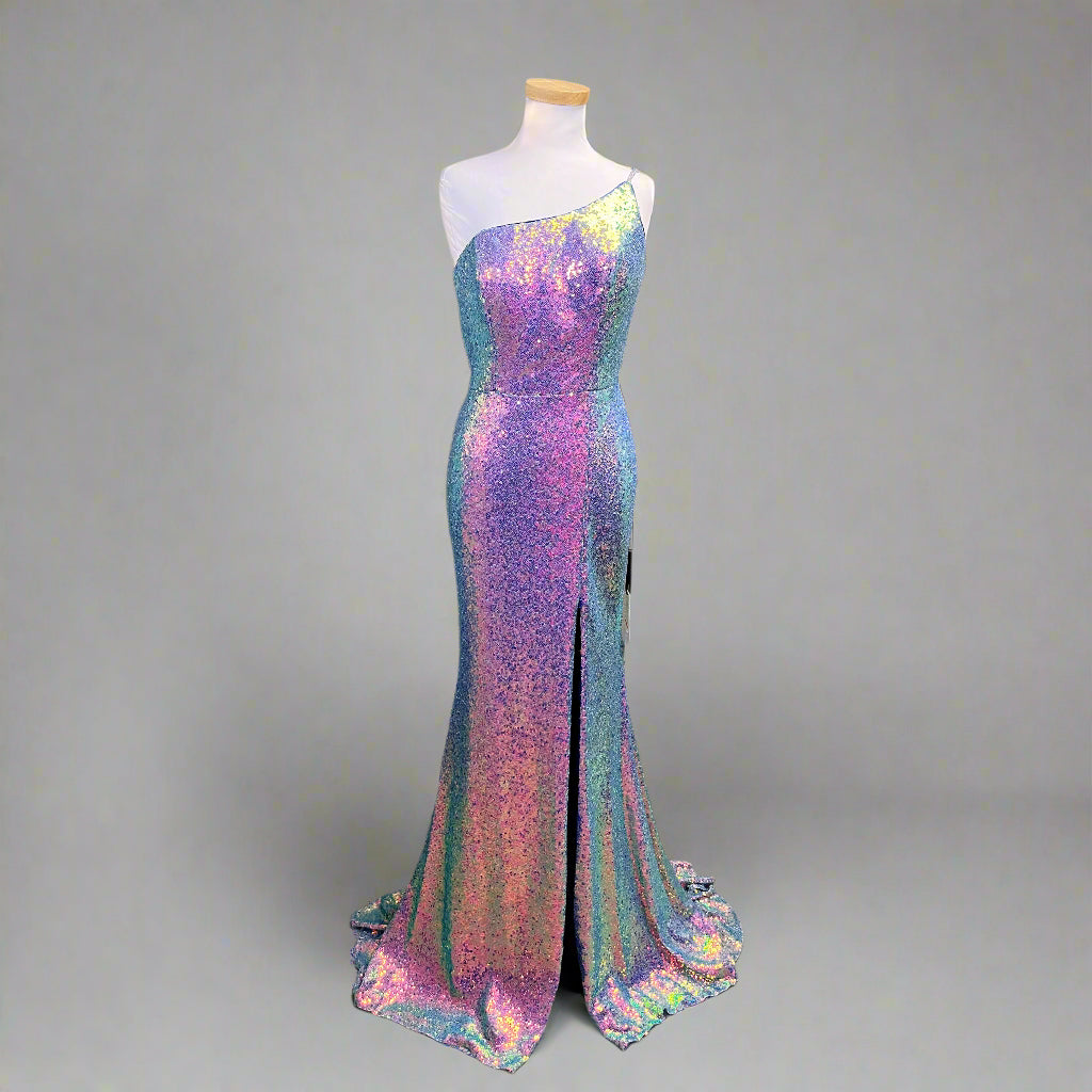 Alyce Paris purple sequin dress, sizes 4 & 8, NEW WITH TAGS!