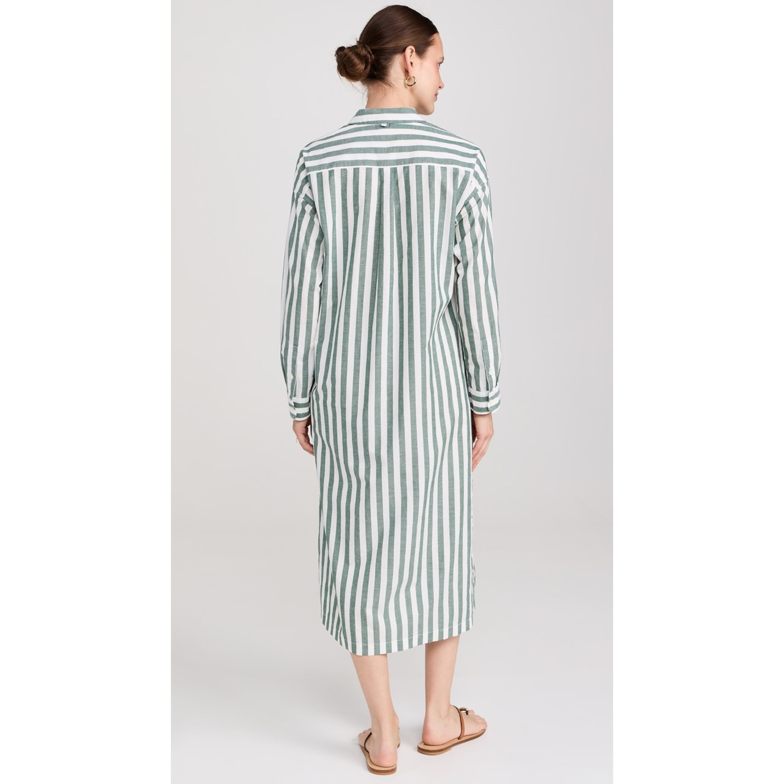 Alex Mill green stripe Kerry dress, size XS