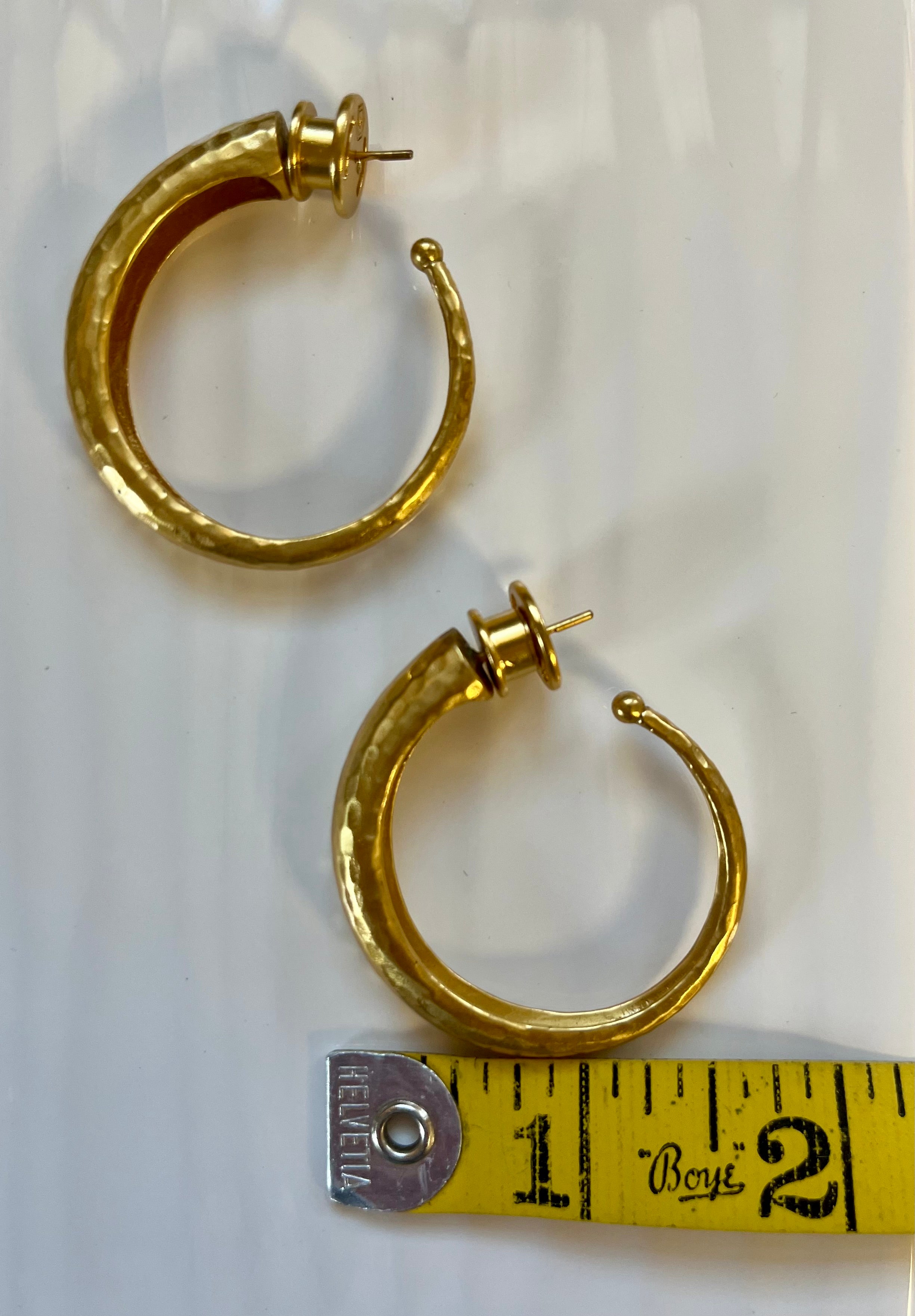 Julie Vos gold plated hoops