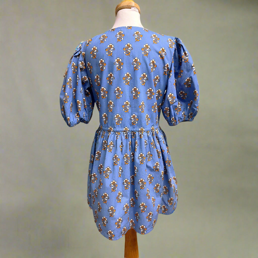 Livro blue floral Field of Motifs dress, size M