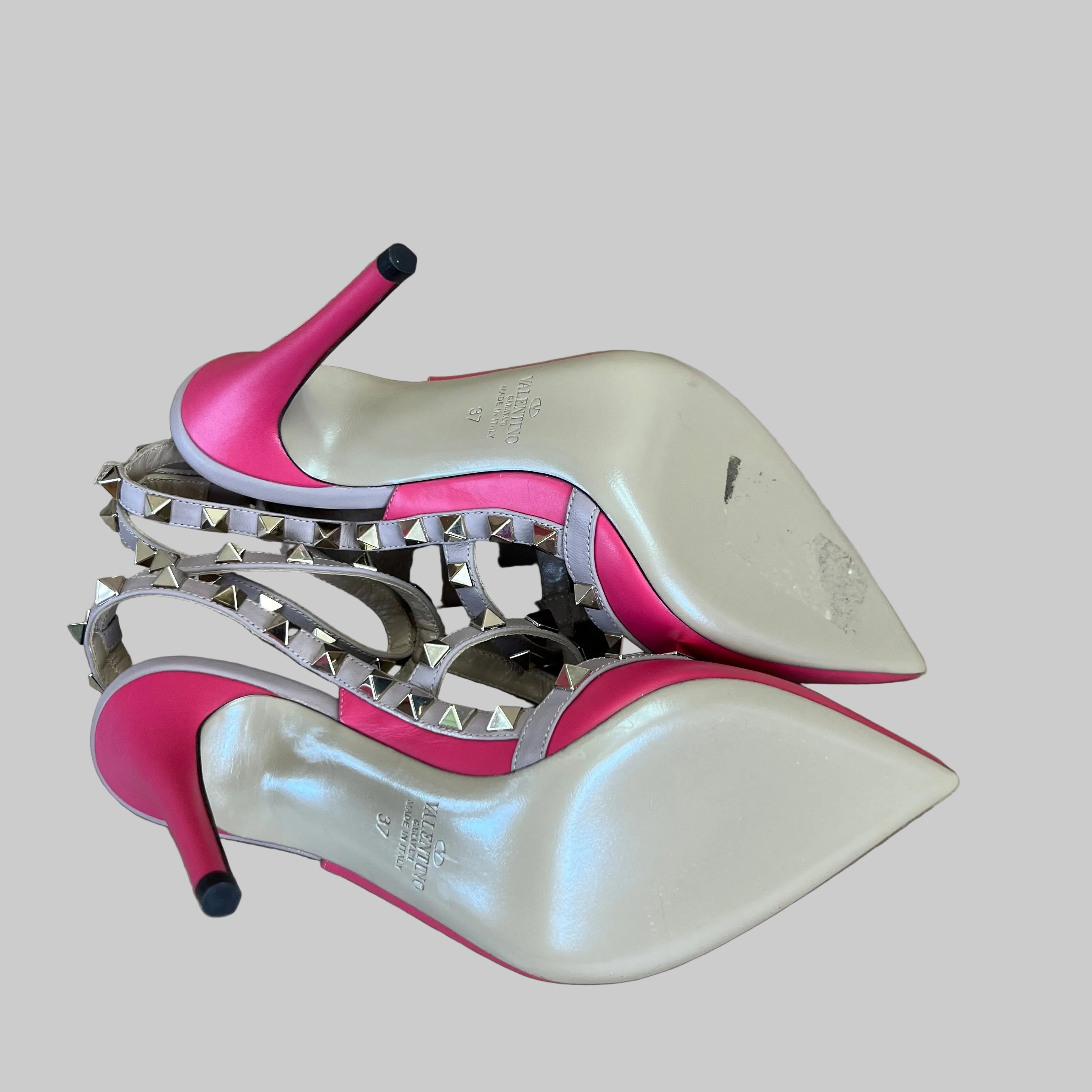 Valentino pink Rockstud shoes, size 7, NEW IN BOX!