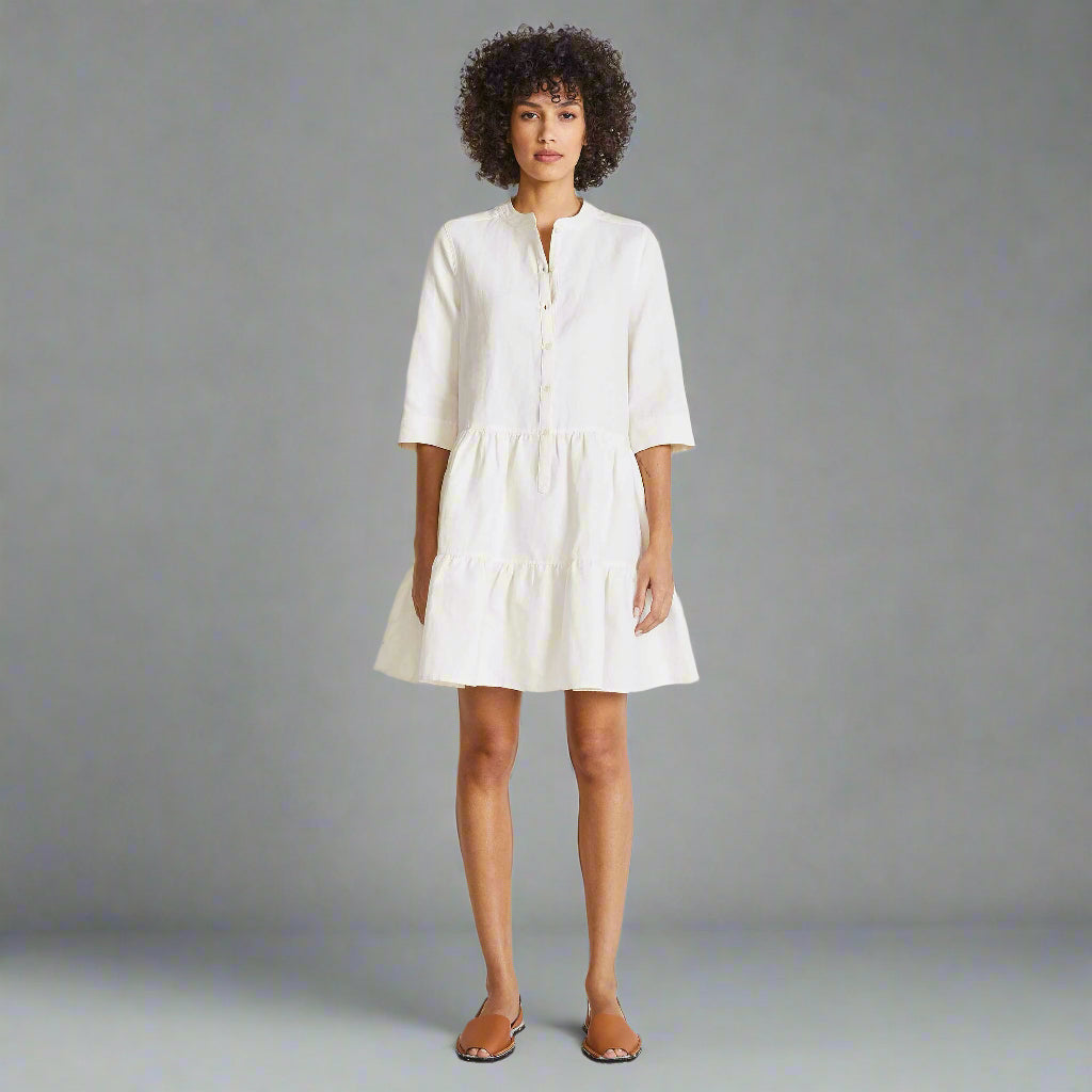 Apiece Apart cream denim Maurino dress, size XS