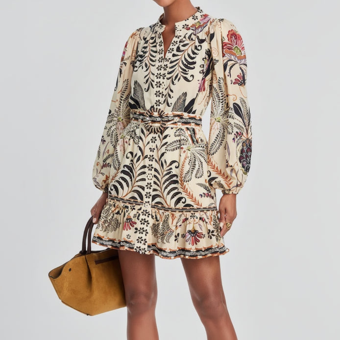 FARM Rio sand Classic Nature dress, size S