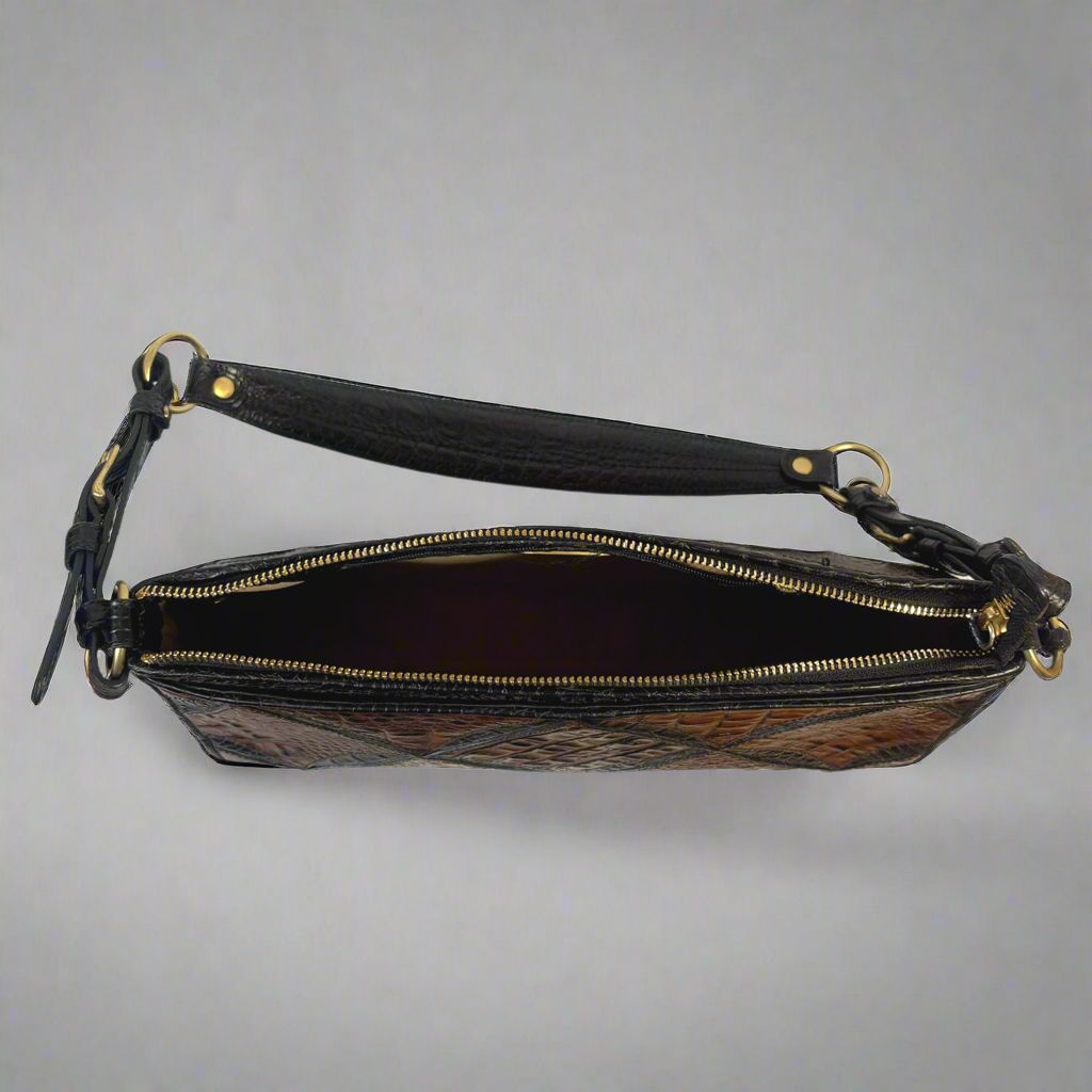 Brahmin black and brown bag, LIKE NEW!