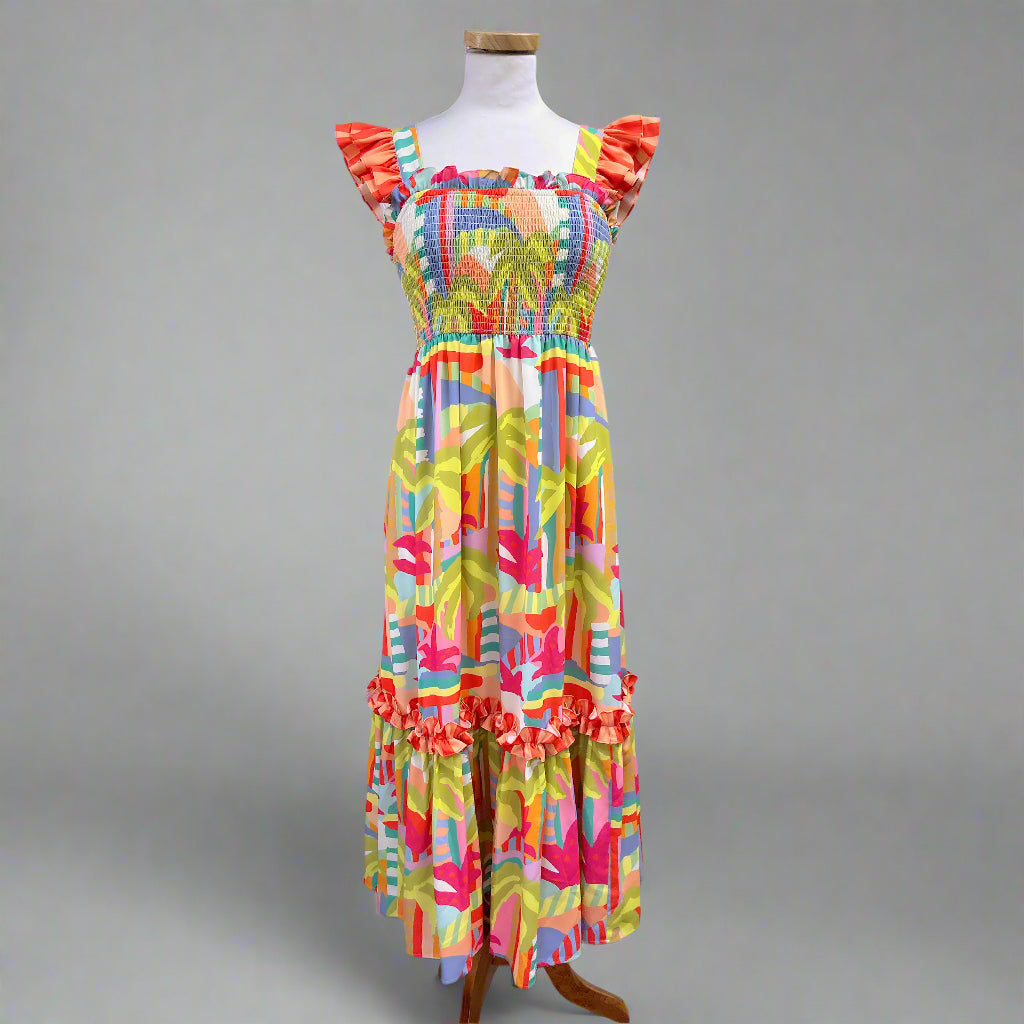Crosby multi-color Harbor Island Wren dress, size S, NEW WITH TAGS!
