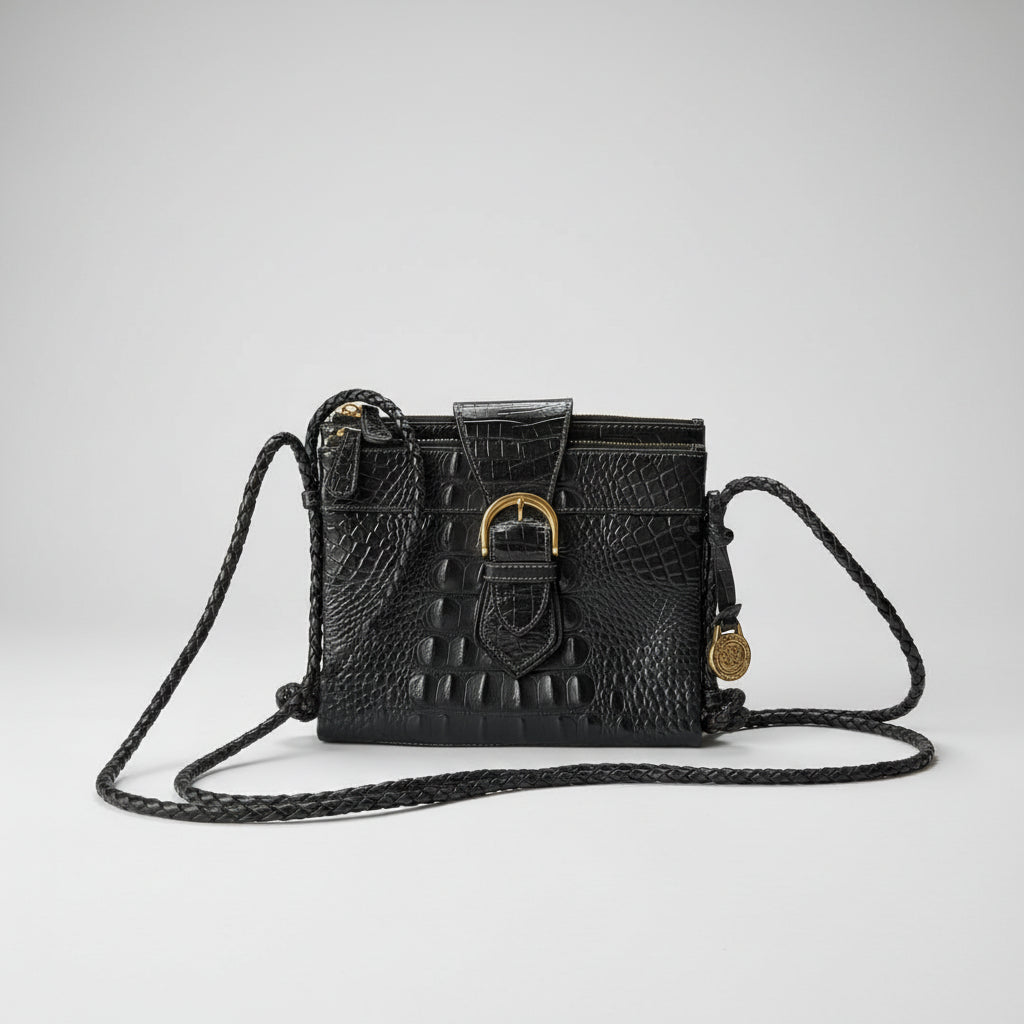 Brahmin black Melbourne Mojito crossbody bag