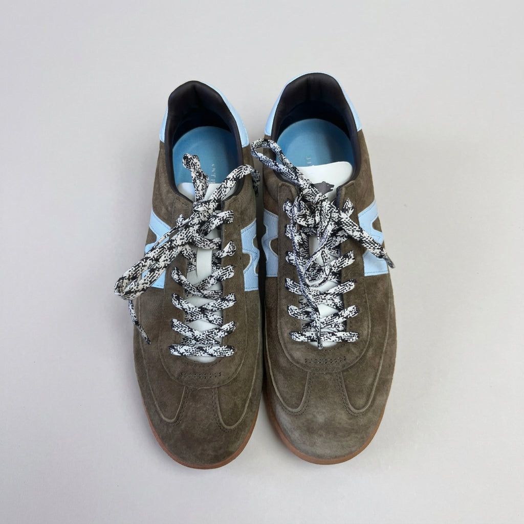 Karhu brown and light blue Mestari 76 sneakers, size 7, LIKE NEW!