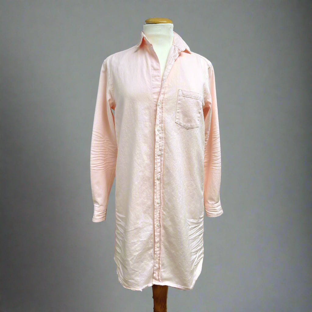 Frank & Eileen pink Mary classic shirtdress, size XXS