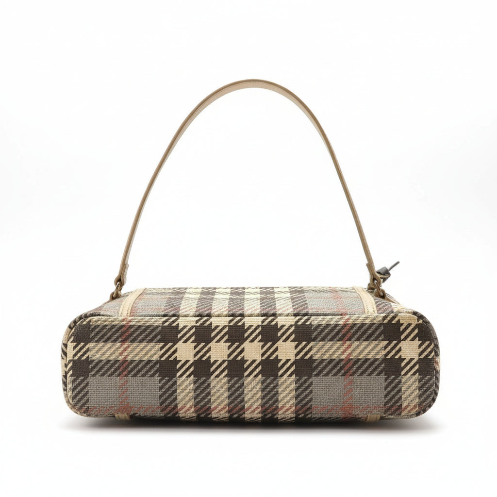 Spartina 449 Wymberly Simple Zip tan plaid bag