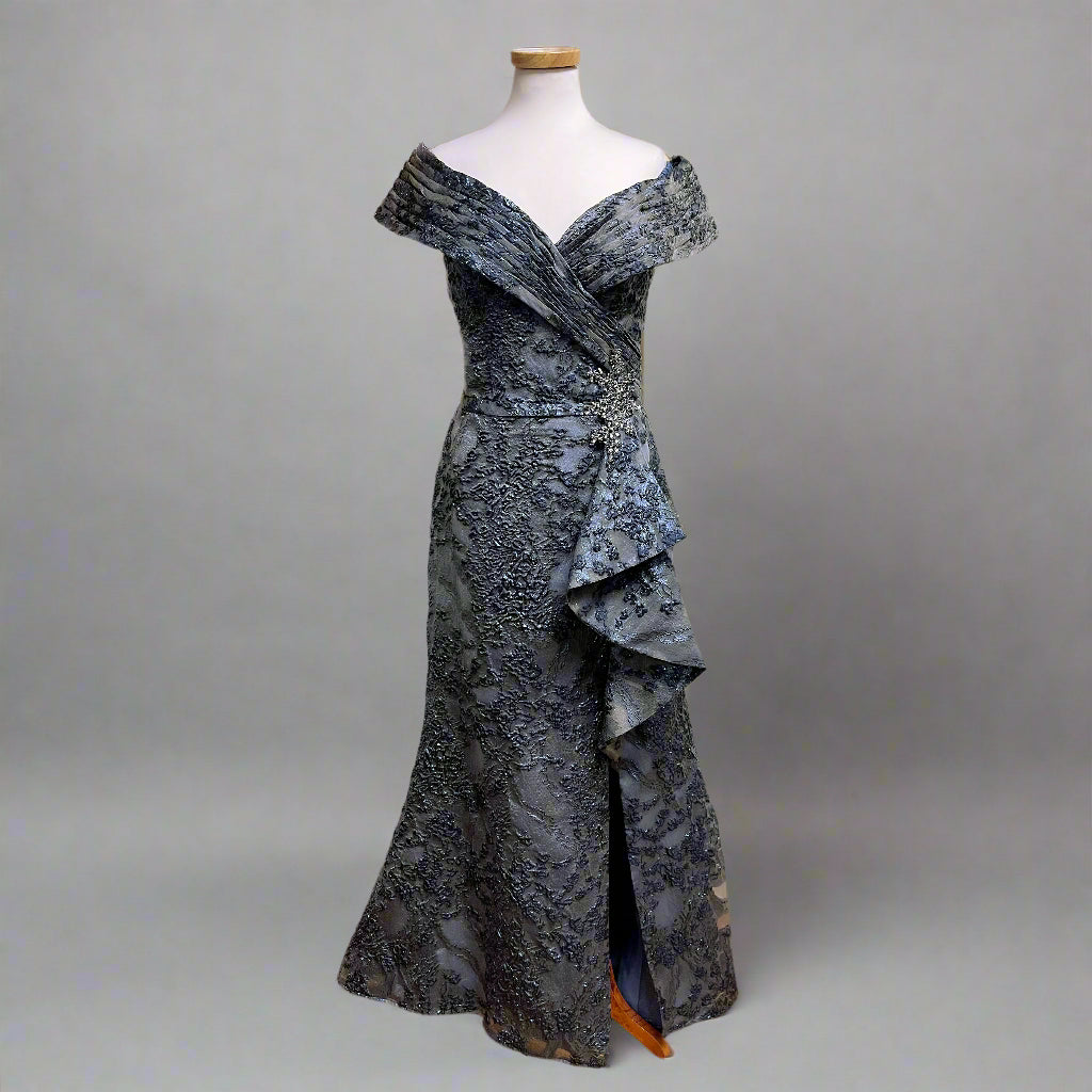 Montage by Mon Cheri navy dress, size 6