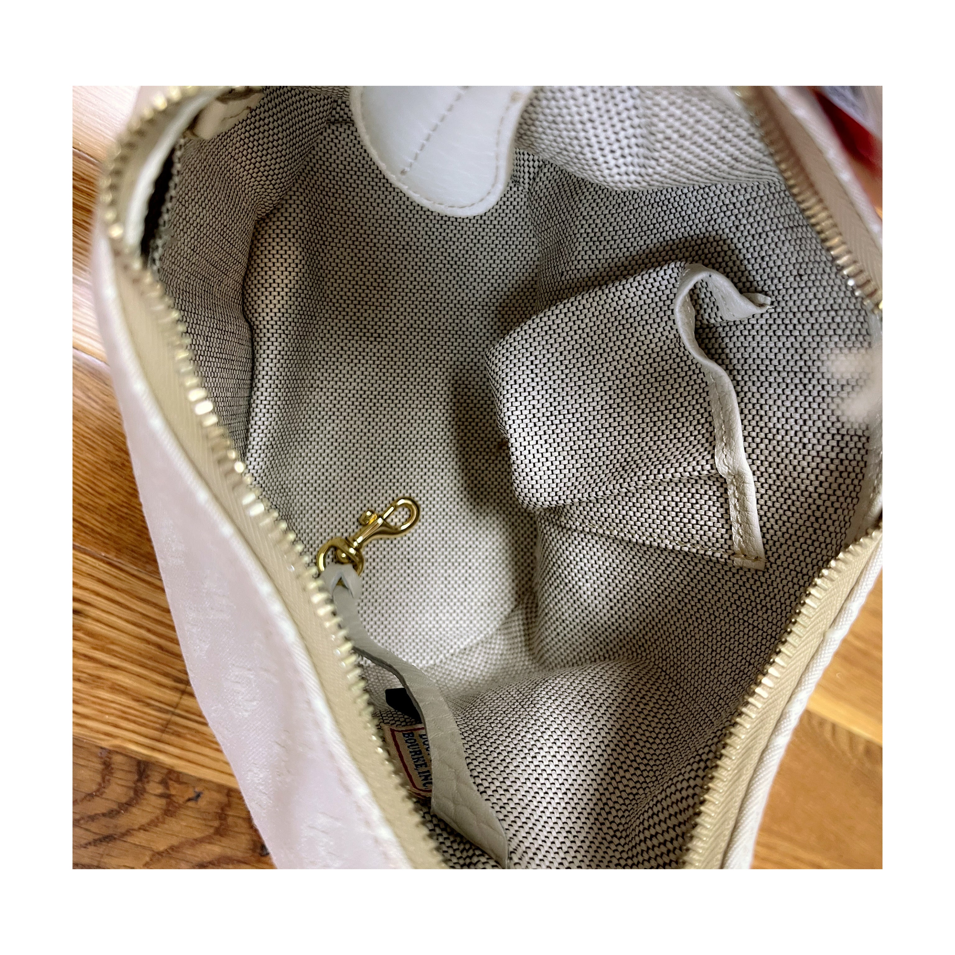 Dooney & Bourke cream Mini Bucket bag, NEW WITH TAGS!