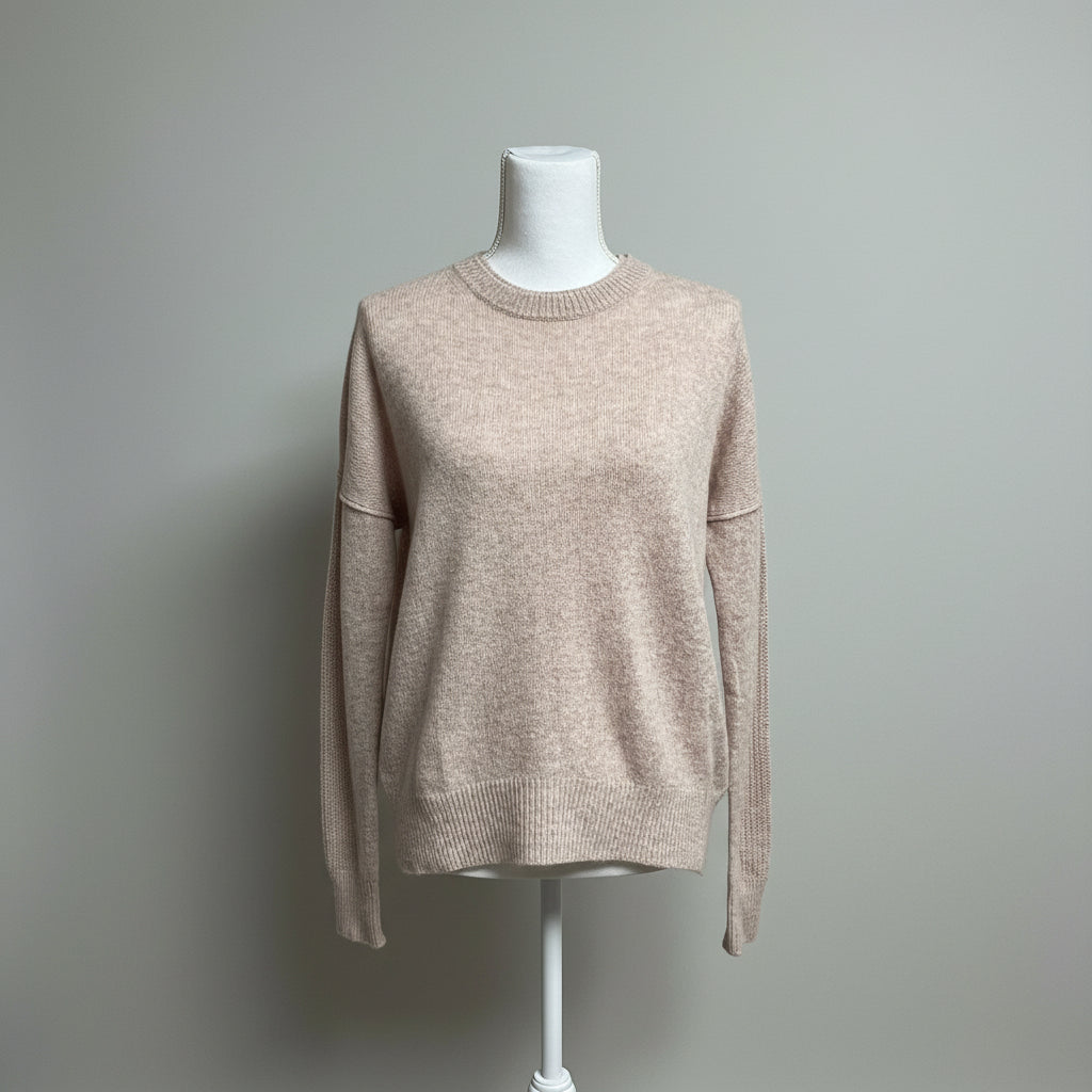 Brochu Walker blush wool and cashmere sweater, size XS