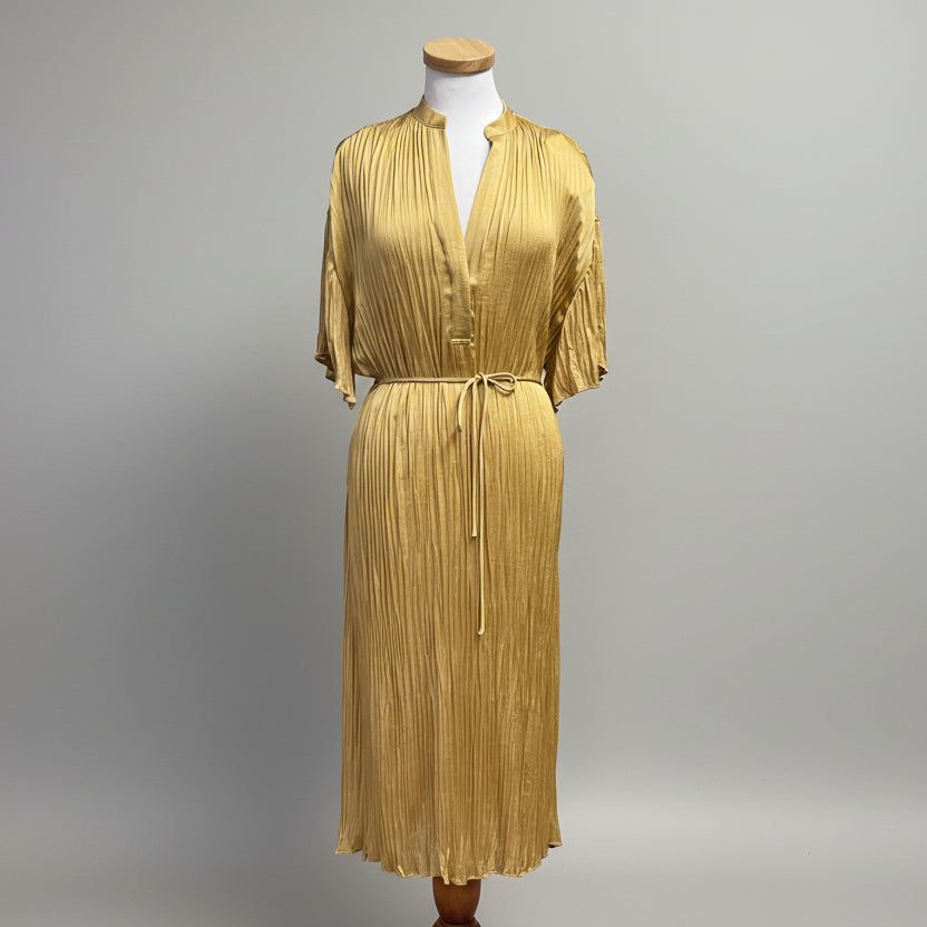 Vince wheat yellow dress, size XS, NEW WITH TAGS!