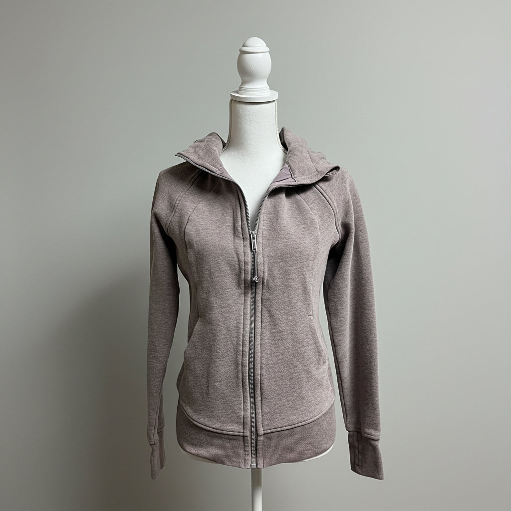 Lululemon mocha Scuba hoodie, size 6