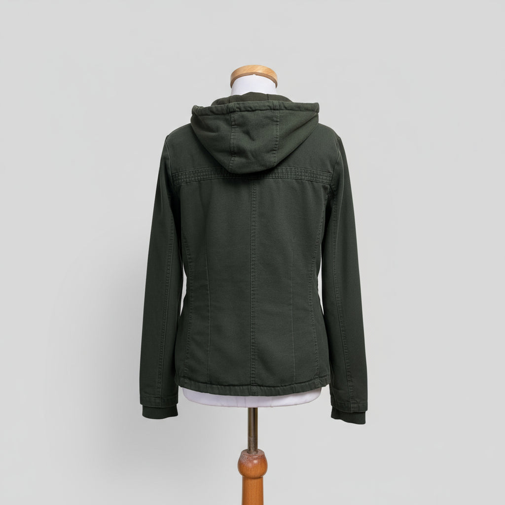 Jack olive green jacket, size L
