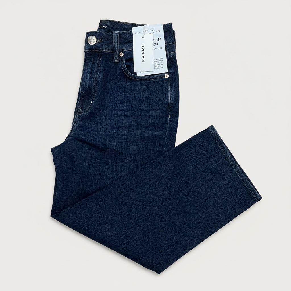 Frame dark denim Jetset Slim Palazzo jeans, size 1 (fits size 25-29), NEW WITH TAGS!