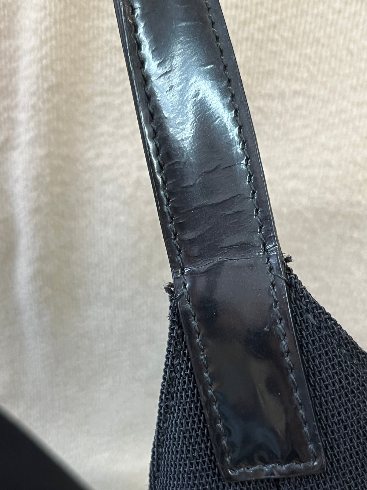Gucci black nylon handbag