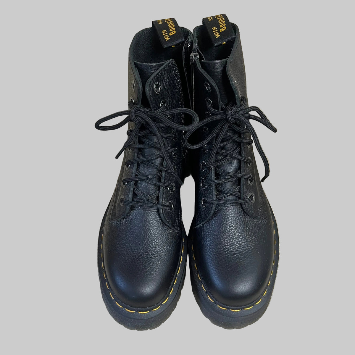 Dr. Martens black leather Jadon III boots, size 8, NEW WITHOUT TAGS!