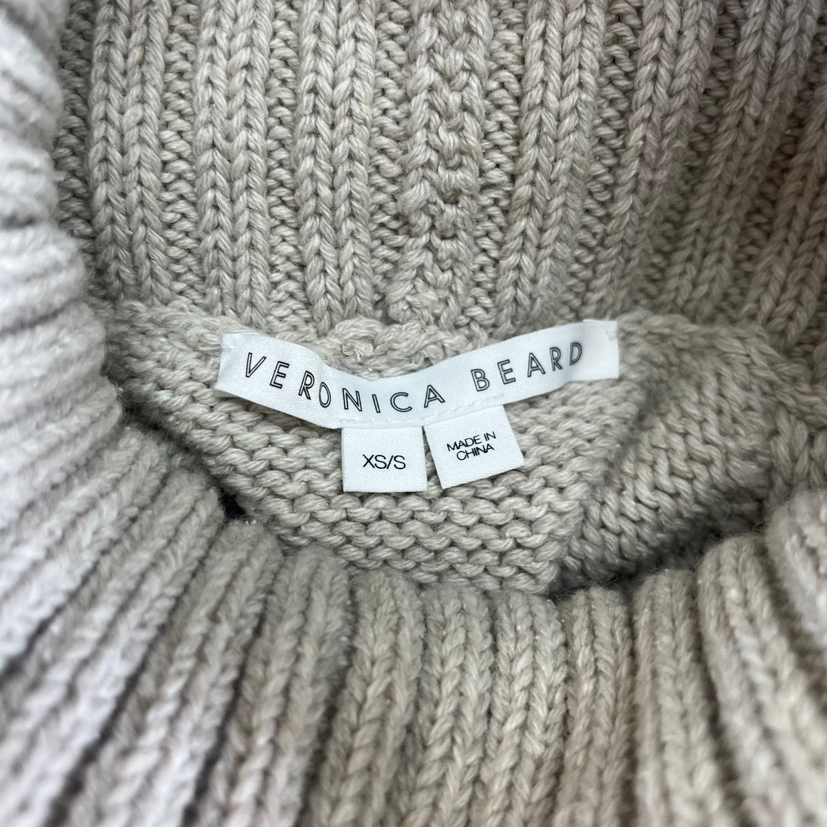 Veronica Beard beige Collins sweater vest, size XS/S