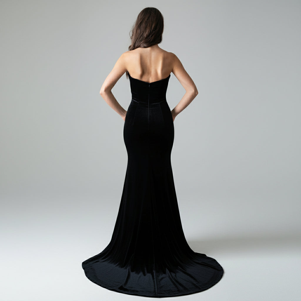 Amelia Couture black velvet dress, sizes 6 & 10, NEW WITH TAGS!