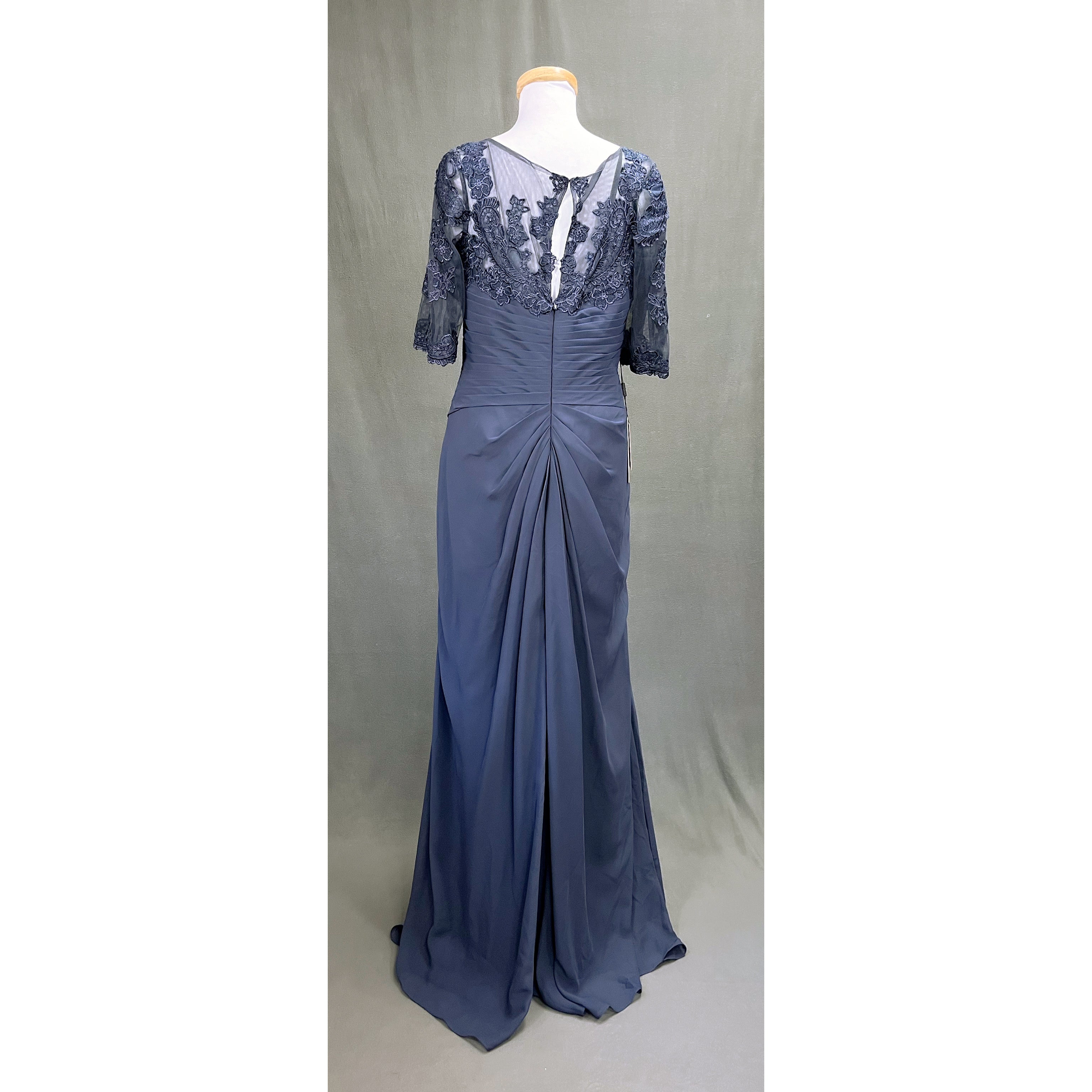 JJ's House stormy blue dress, size 14, NEW WITH TAGS!