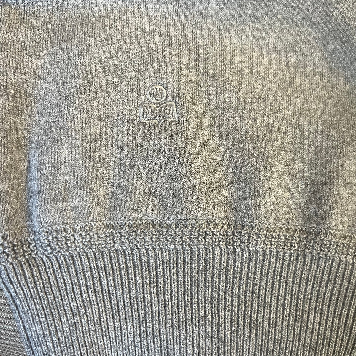 Isabel Marant Etoile gray Lucia Puffer sweater, size XS