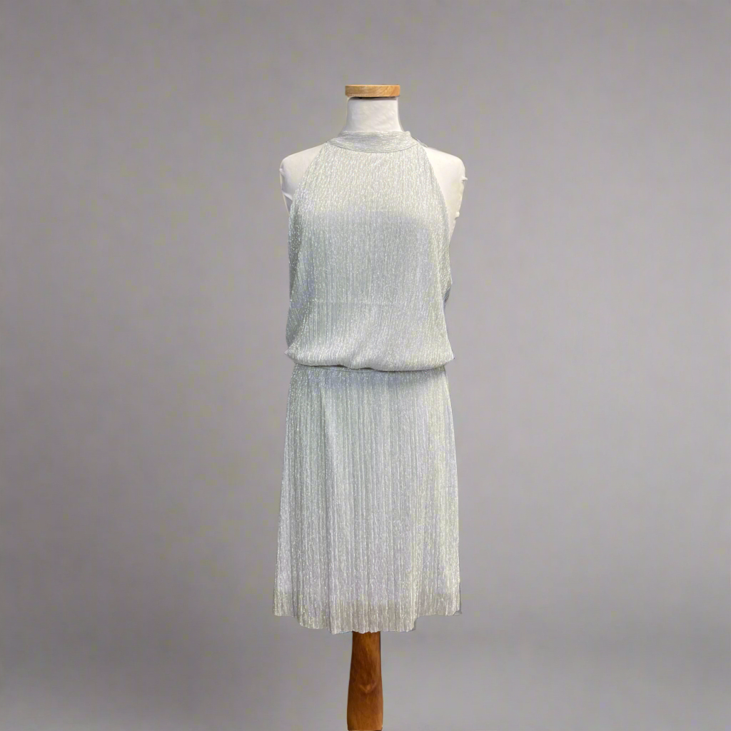 White House/Black Market silver dress, size M