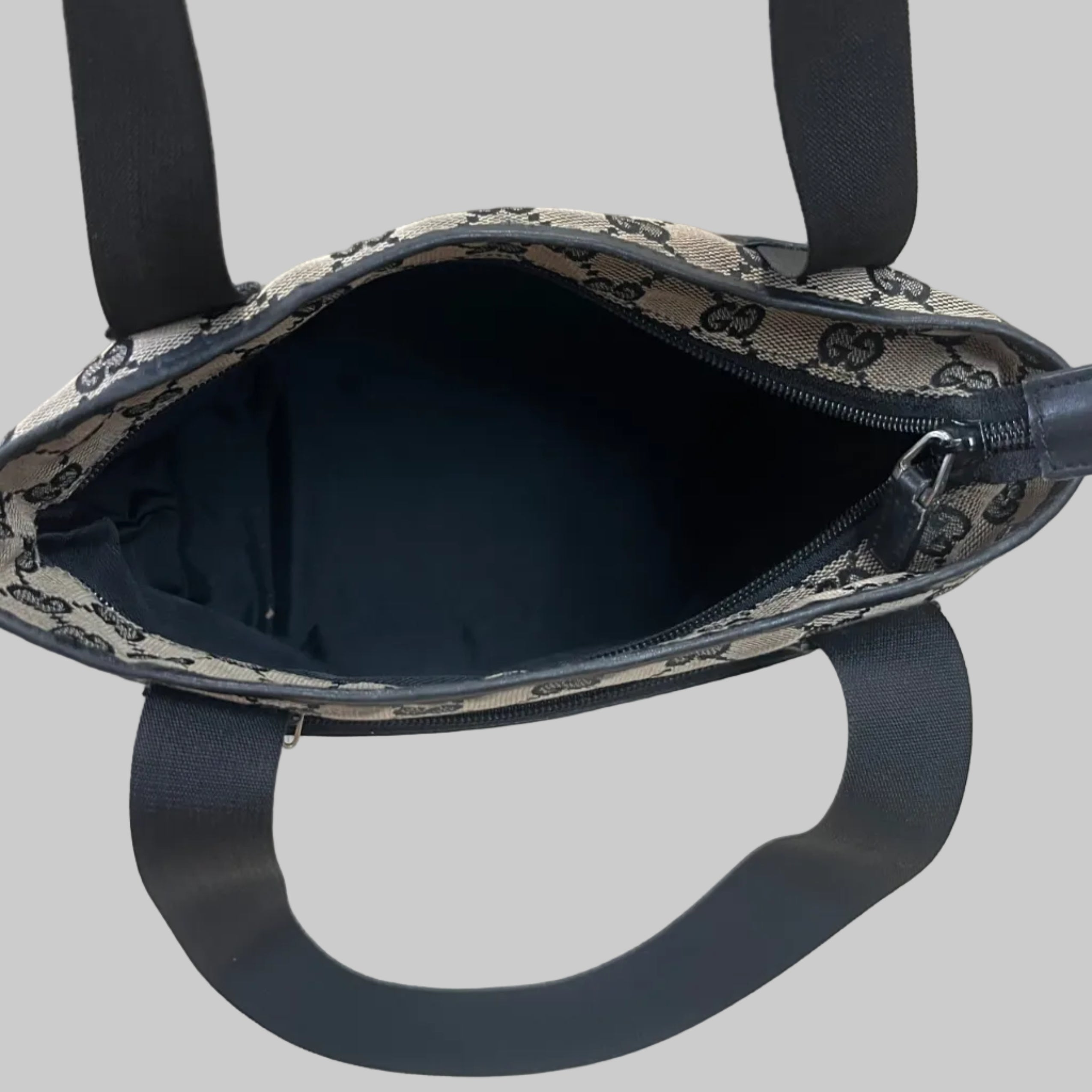 Gucci black GG logo small tote