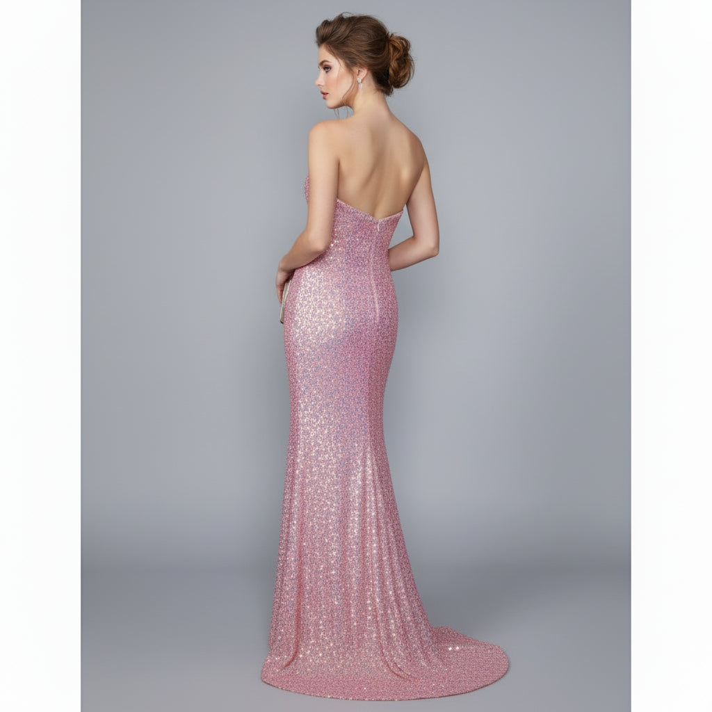 Nina Canacci rose gold sequin dress, sizes 2 & 10, NEW WITH TAGS!