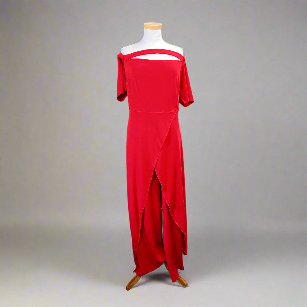 Red jumpsuit, size XL