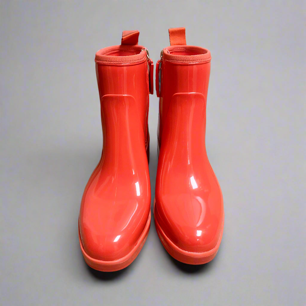 Kate Spade red Puddle rainboots, size 7, NEW IN BOX!