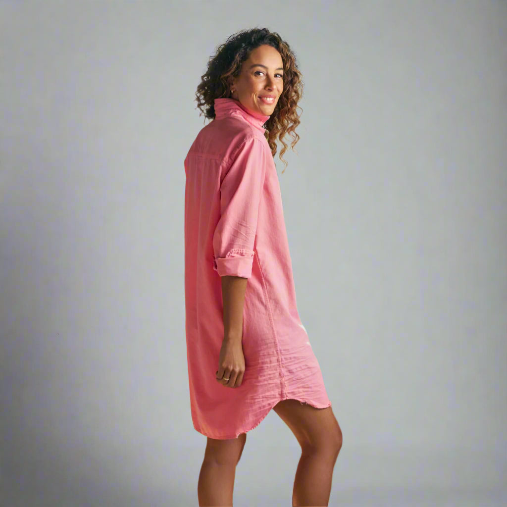 Frank & Eileen pink Mary classic shirtdress, size XXS