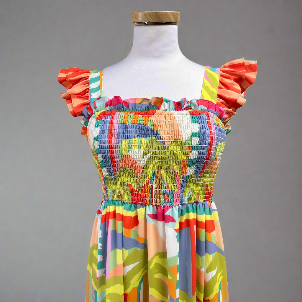 Crosby multi-color Harbor Island Wren dress, size S, NEW WITH TAGS!