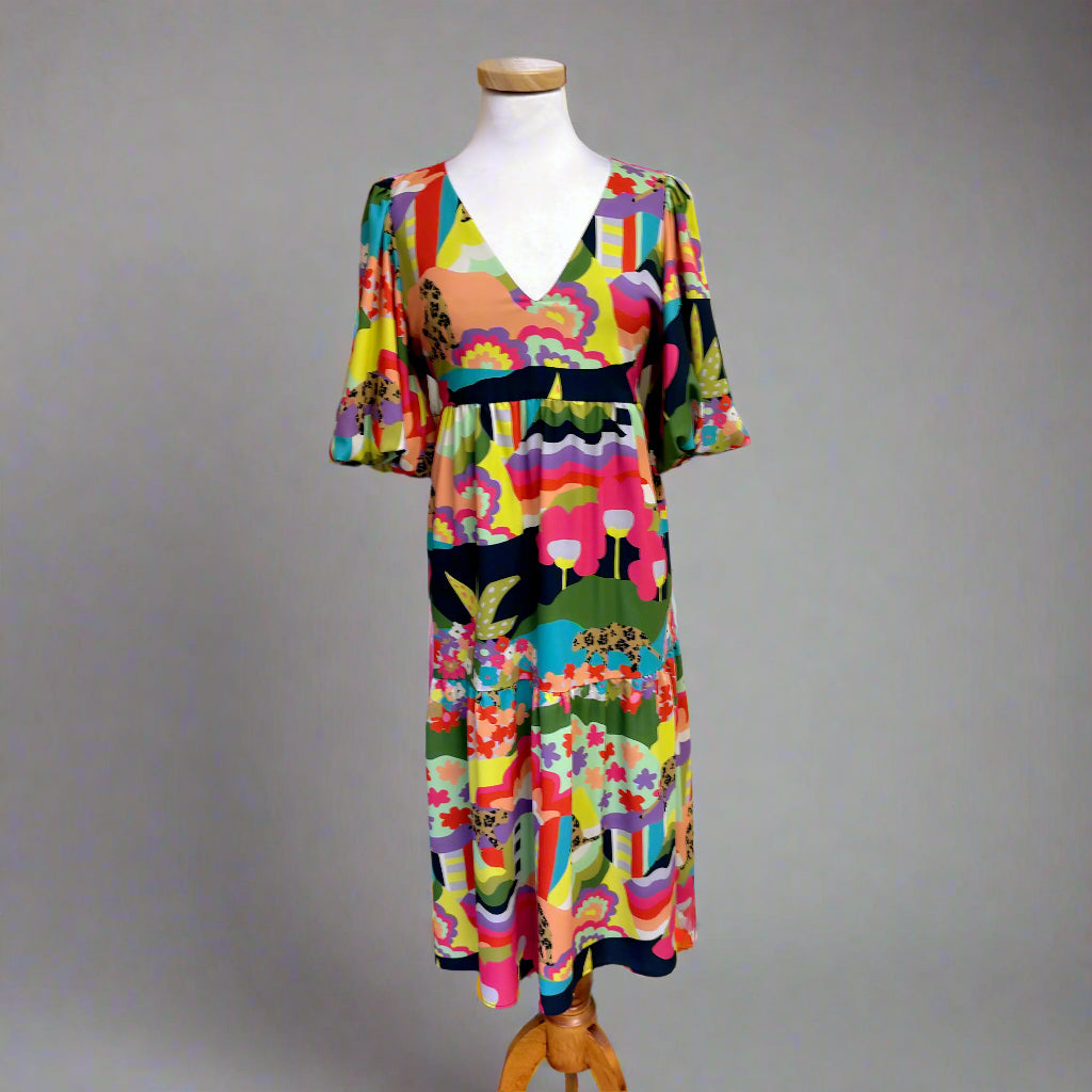 Crosby multi color Brawley dress, size S