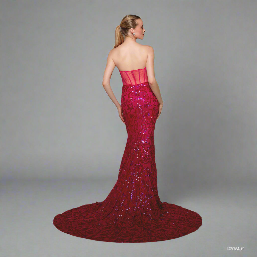 The Secret Dress raspberry pink sequin dress, sizes 2 & 4, NEW WITH TAGS!