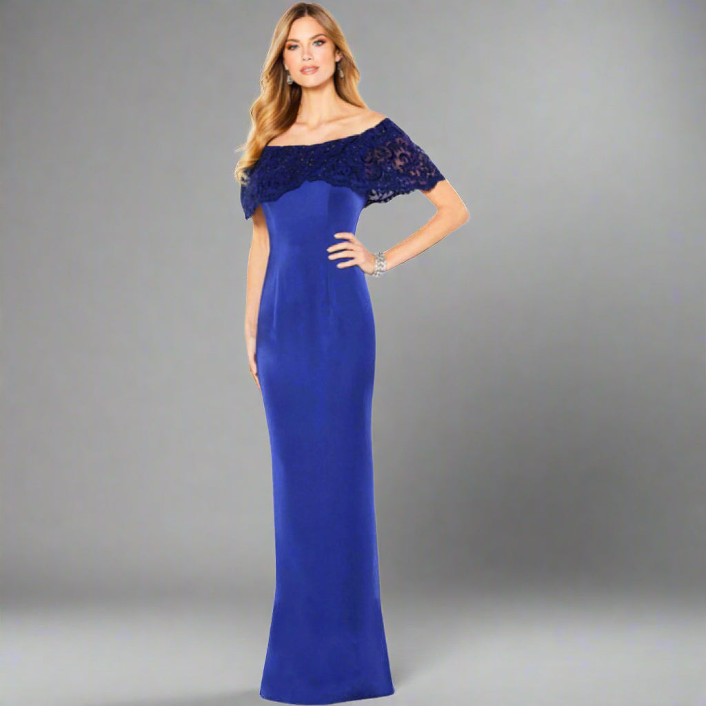 best thanksgiving dressing Cameron Blake indigo dress, size 4, NEW WITH TAGS!