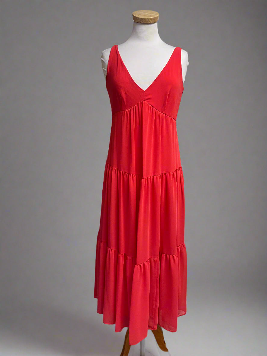 Just Taylor coral dress, size 4, NEW WITH TAGS!